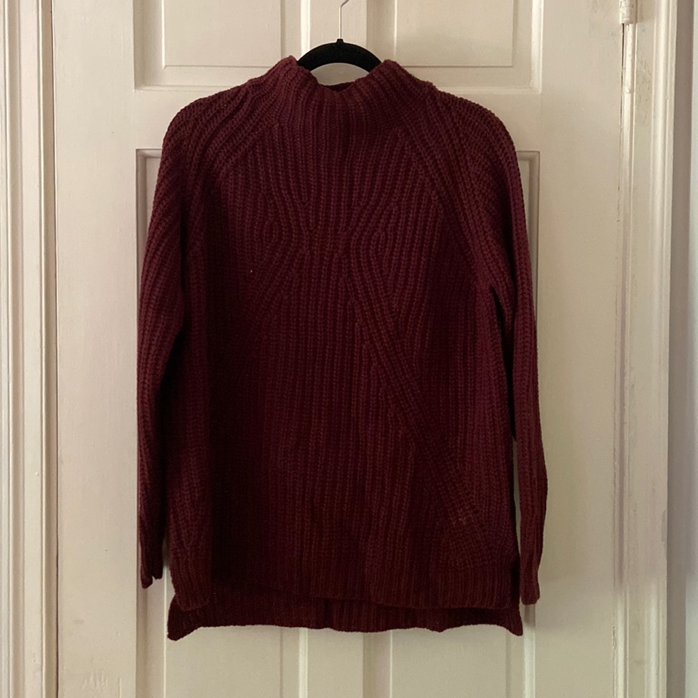 Maroon Sweater - high neck